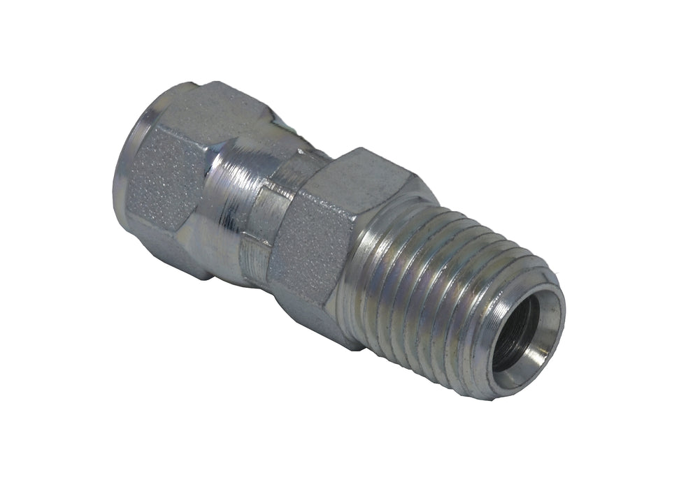 Fem JIC to Male Pipe Swivel Union 3/4"-16 X 1/2"-14