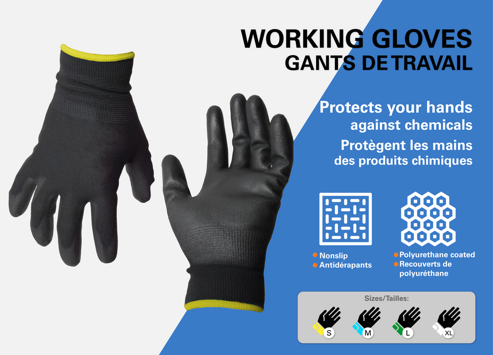 Polyurethane Coates Gloves  Grandeur Small 12 Pairs