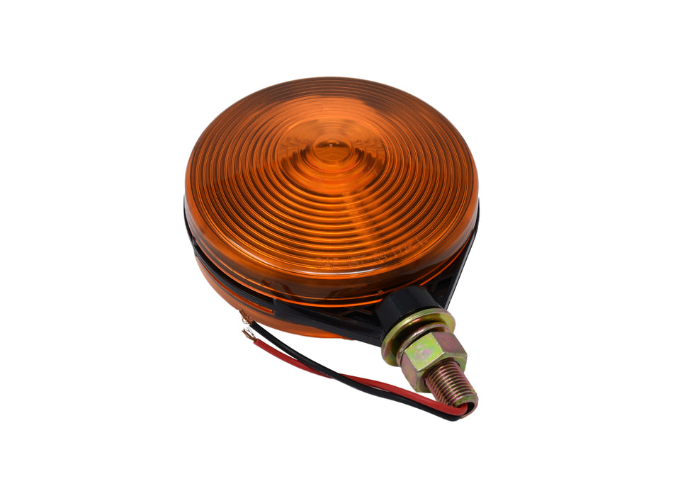 Double face amber park/turn signal Two wires - 1/2" stud - Bulb=2057