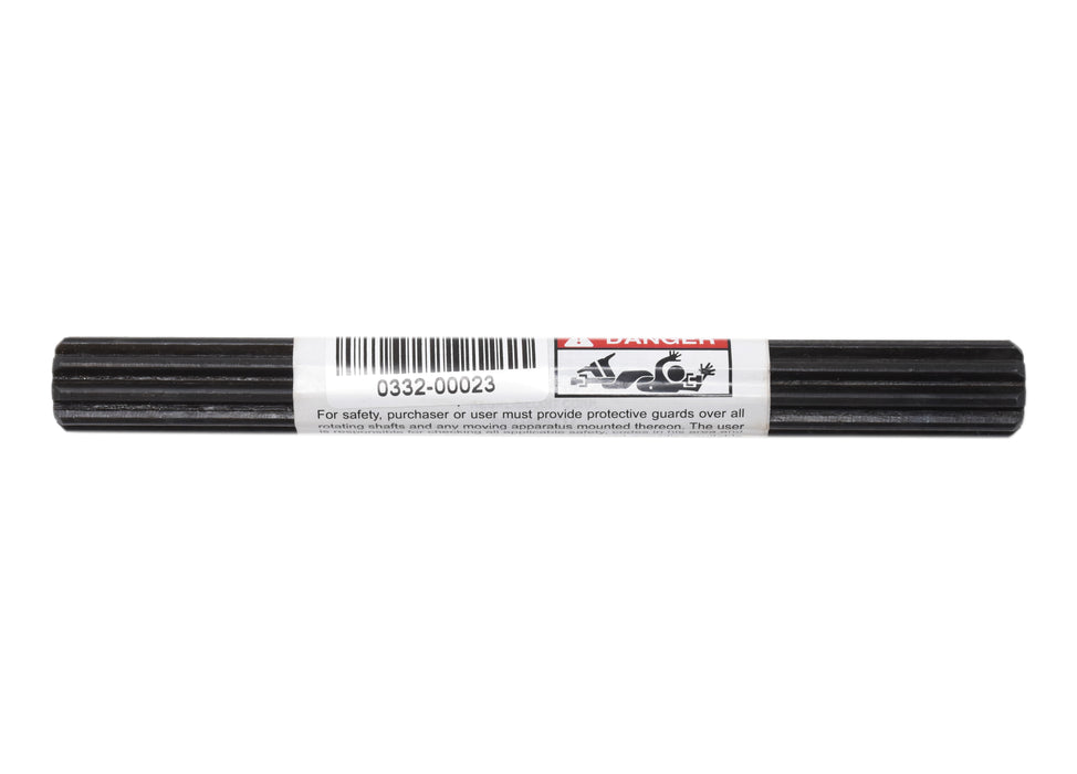 Splined shaft 9SP - 6" length Spline O.D. .625