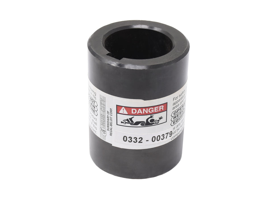 Round bore coupling 1-1/2" X 3" 3/8"KW - no setscrew