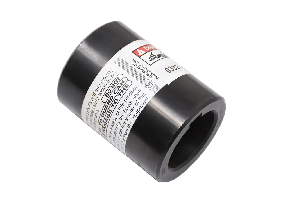 Round bore coupling 1-1/2" X 3" 3/8"KW - no setscrew