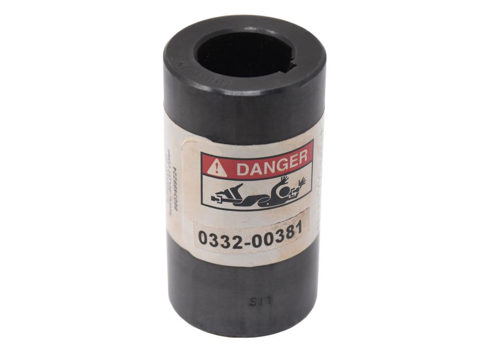 Round bore coupling 7/8" X 2-3/4" 3/16"KW - no setscrew