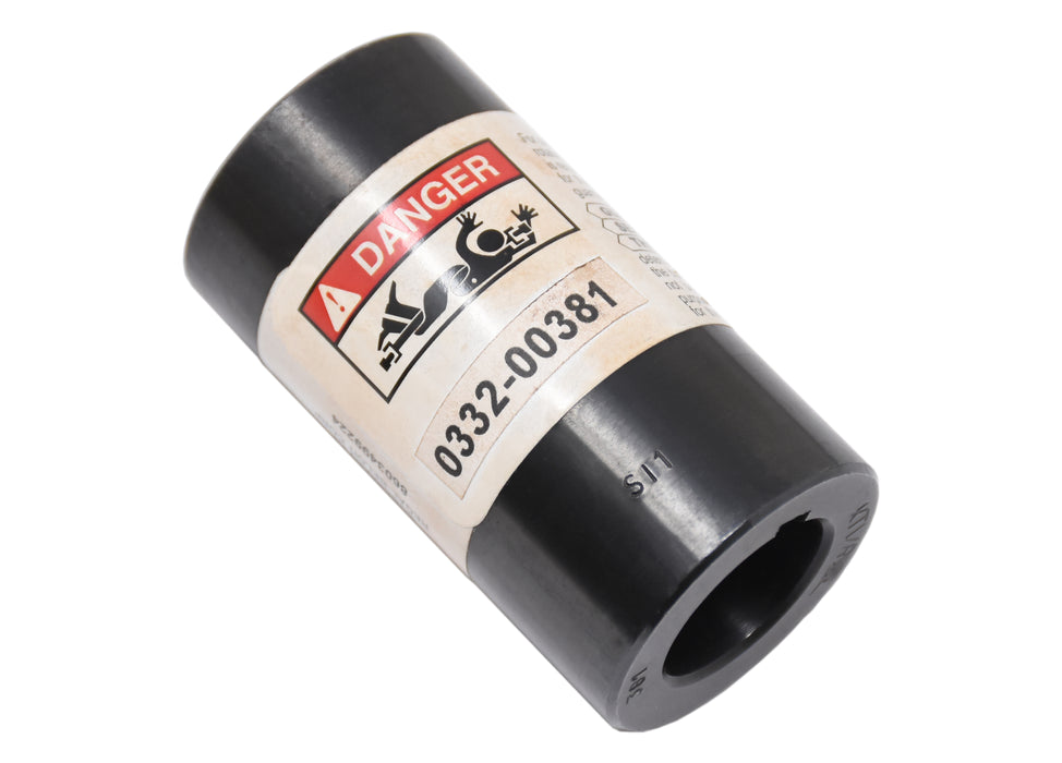 Round bore coupling 7/8" X 2-3/4" 3/16"KW - no setscrew