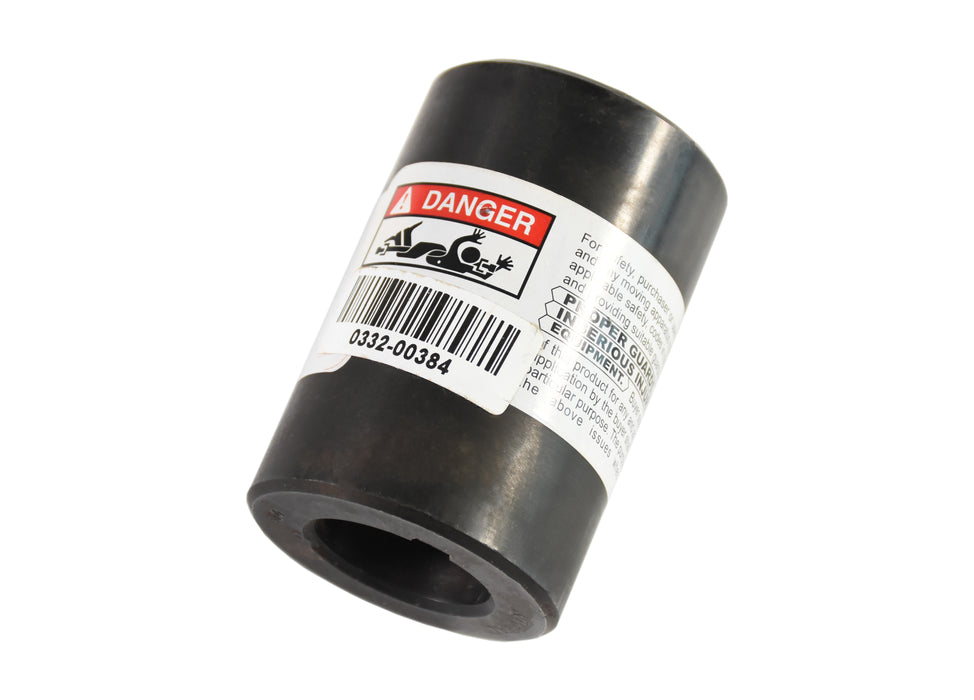 Round bore coupling 1-1/8" X 3" 1/4"KW - no setscrew