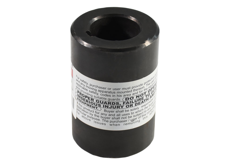 Round bore coupling 1-1/8" X 3" 1/4"KW - no setscrew