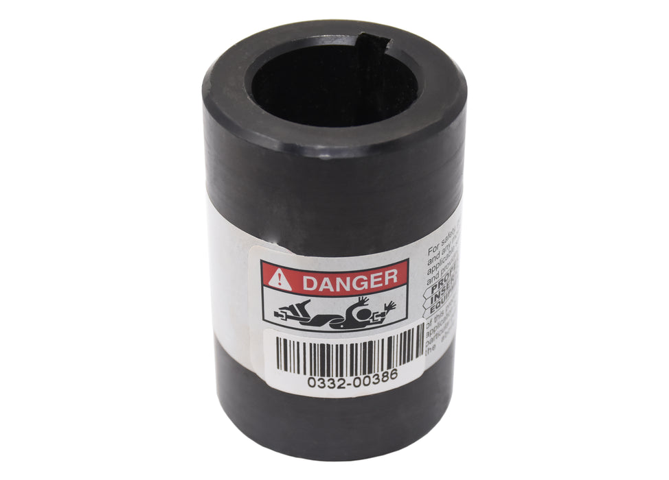 Round bore coupling 1-1/4" X 3" 1/4"KW - no setscrew