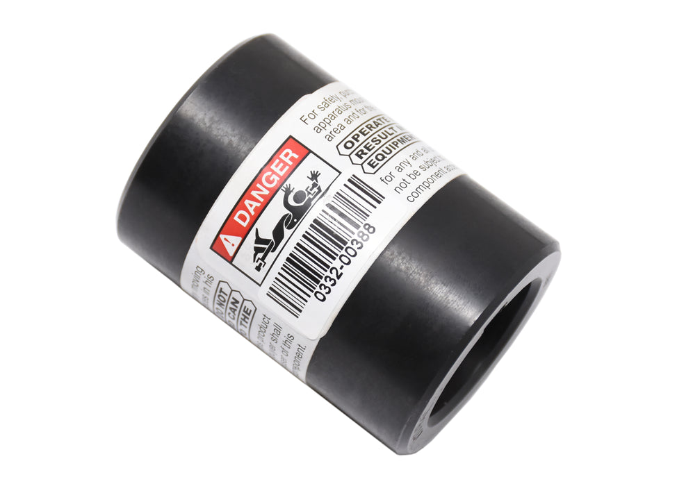 Round bore coupling 1-3/8" X 3" 5/16"KW - no setscrew