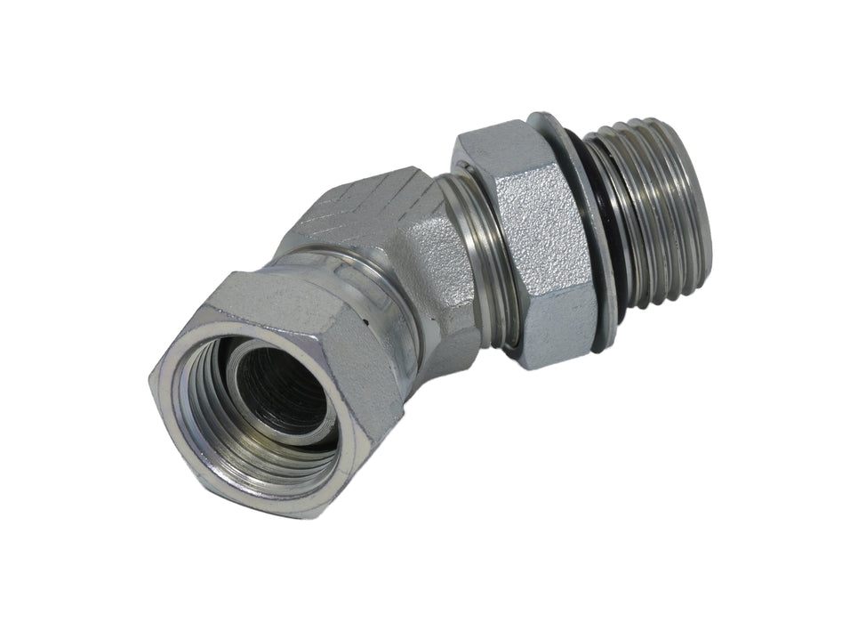 Swivel 45° Elbow O'Ring Male / Pip 3/4"-16 X  1/2"-14