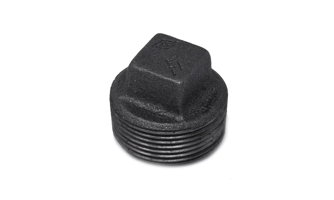 Black Steel Male Plug 1/8" NPT