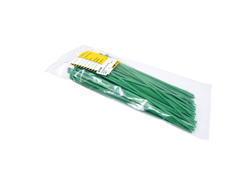 Cable Ties 11" X 0,187" 50LB Green Pack/100