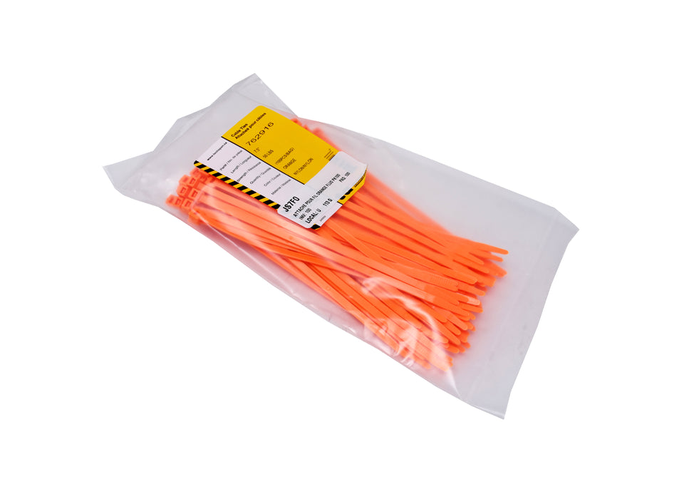 Cable Ties 7.5" fluorescent orange Attache pour Câble