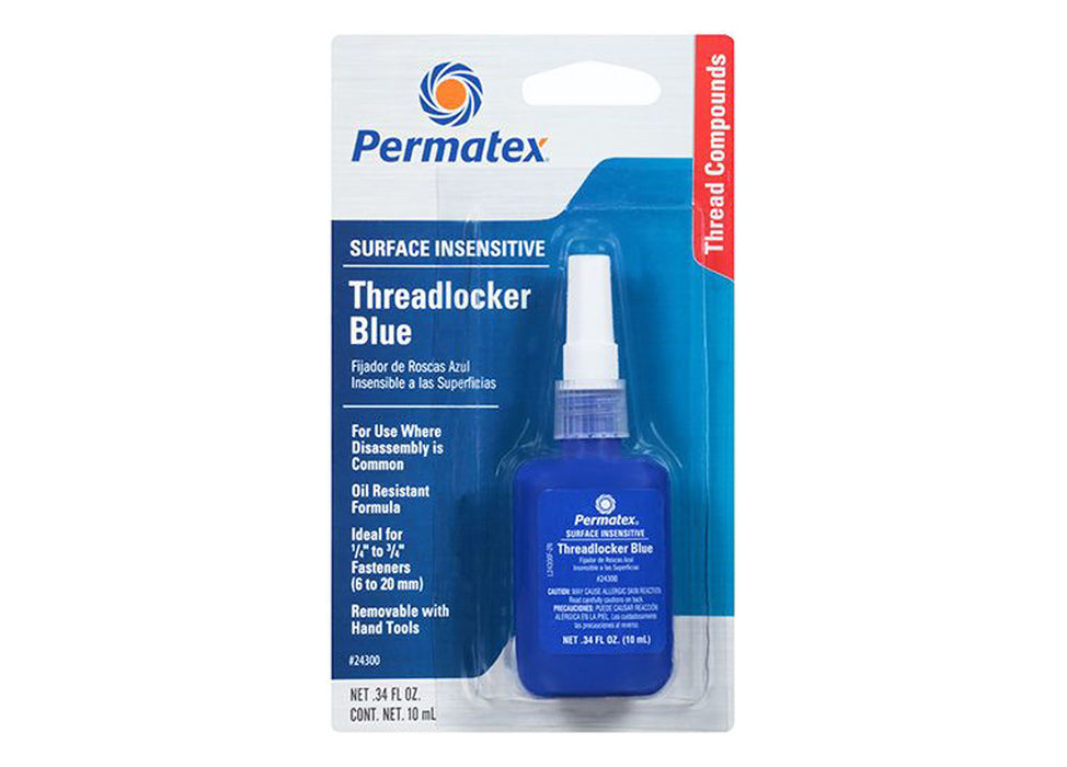 Blue medium strenght threadlocker 10ML CARDED BOTTLE