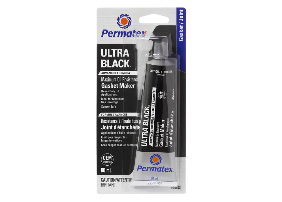 Black sensor-safe gasket maker 80ML CARDED TUBE