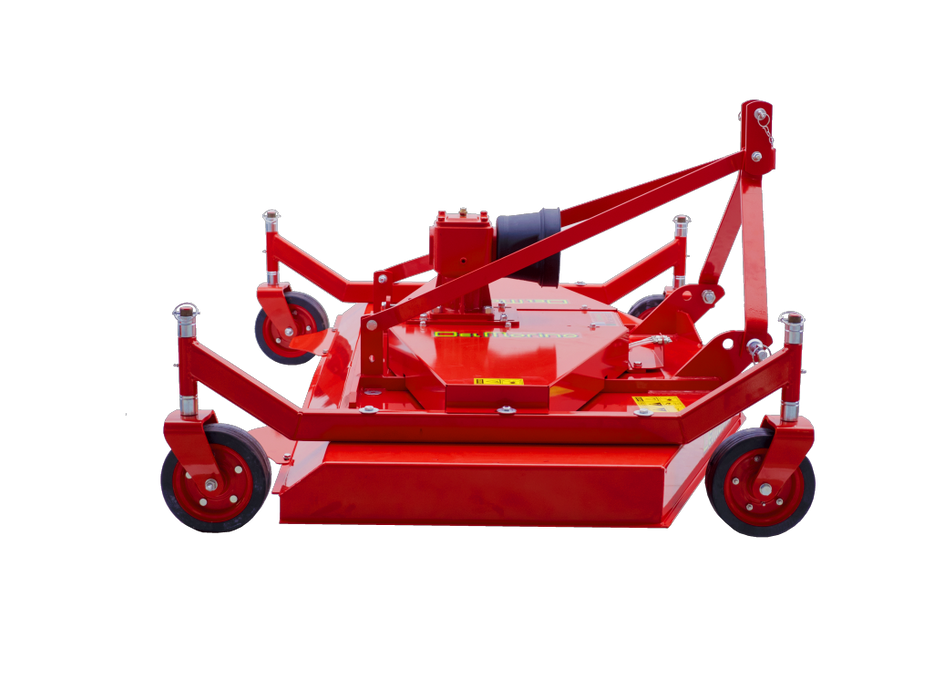 72" Finishing mower with hard rubber wheels