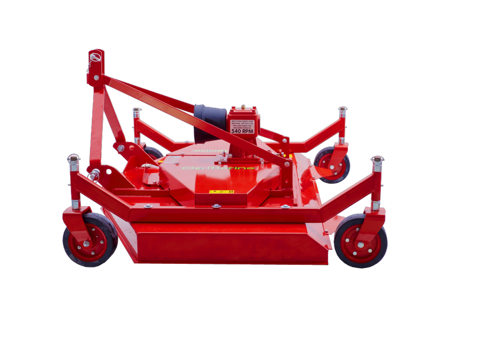 72" Finishing mower with hard rubber wheels