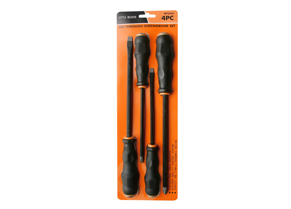 Go-Through screwdriver set - 4 pieces