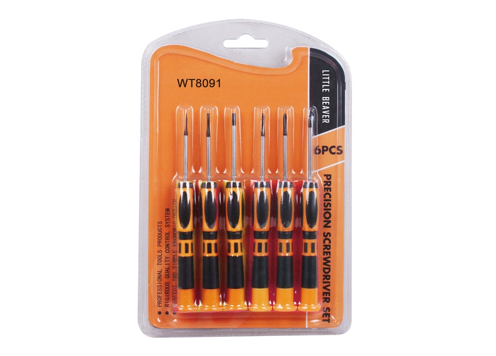 Precision screwdriver set - 6 pieces